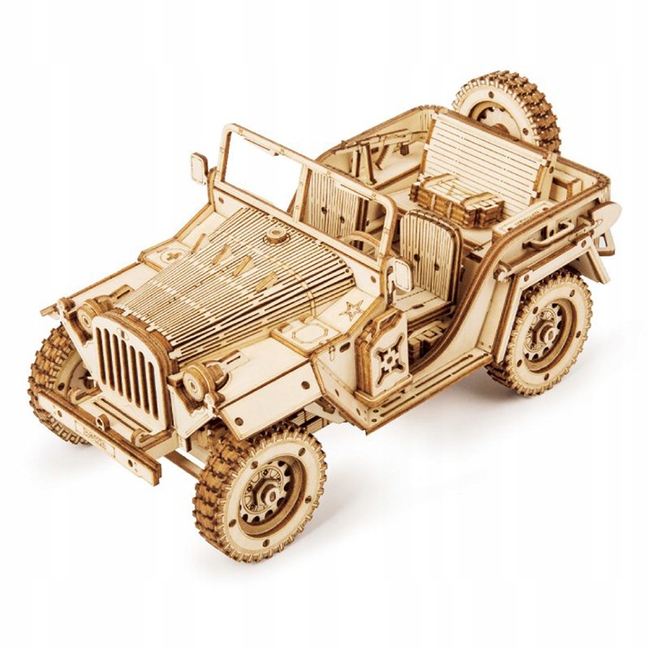 

Rokr Jeep Wojskowy Puzzle 3D Model do Składania