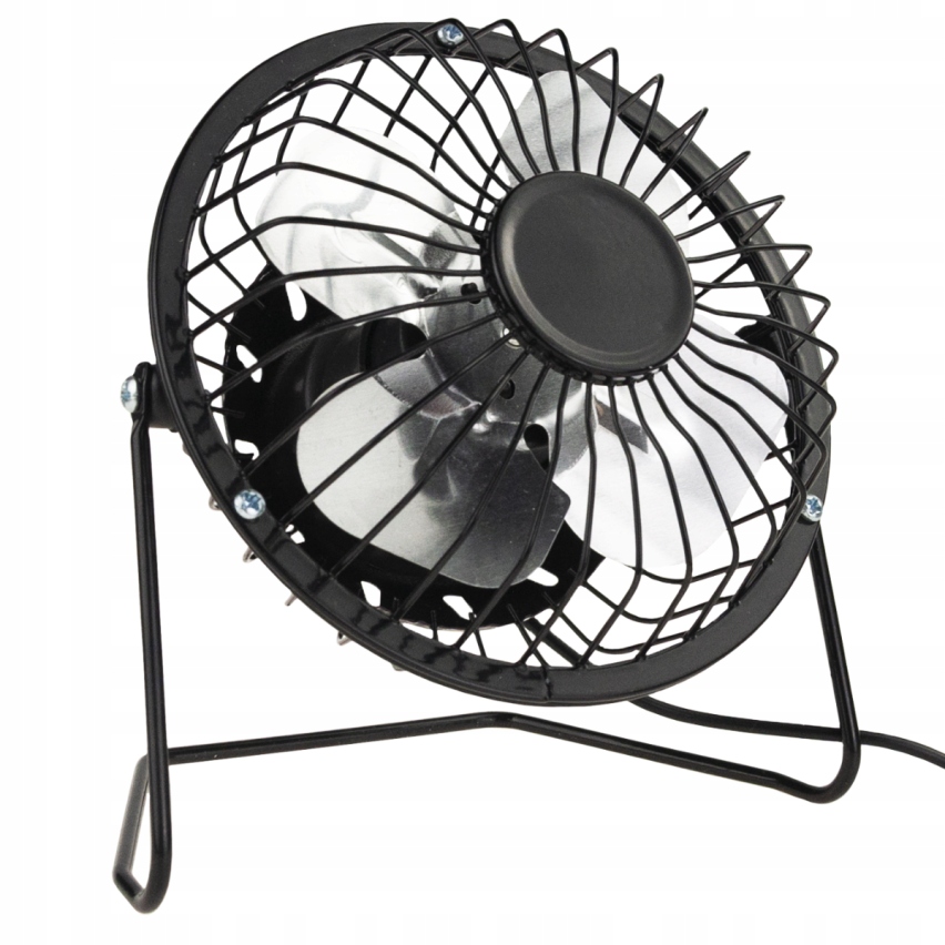 WIATRAK WENTYLATOR USB STOJĄCY METALOWY BIUROWY STOŁOWY WIATRACZEK NA BIURK Marka EFOX