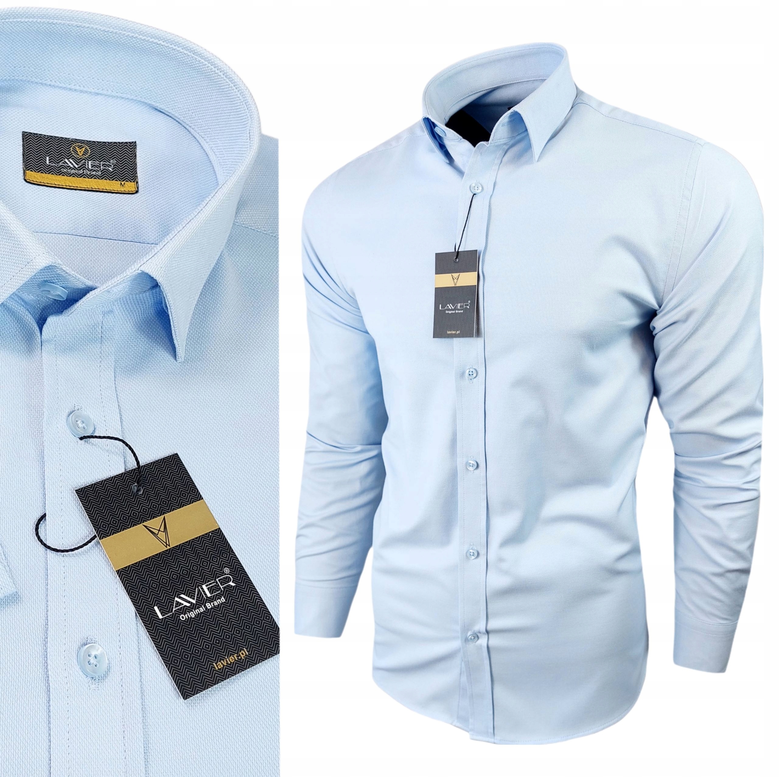 Pánská košile Lavier Světle Modrá Oxford – elegantní klasická bavlna vel. S