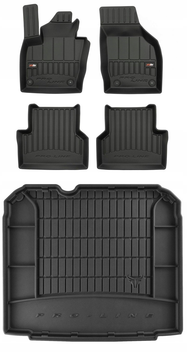 Sada 3D koberců a rohož do kufru Audi Q3 1 2011-2018 D