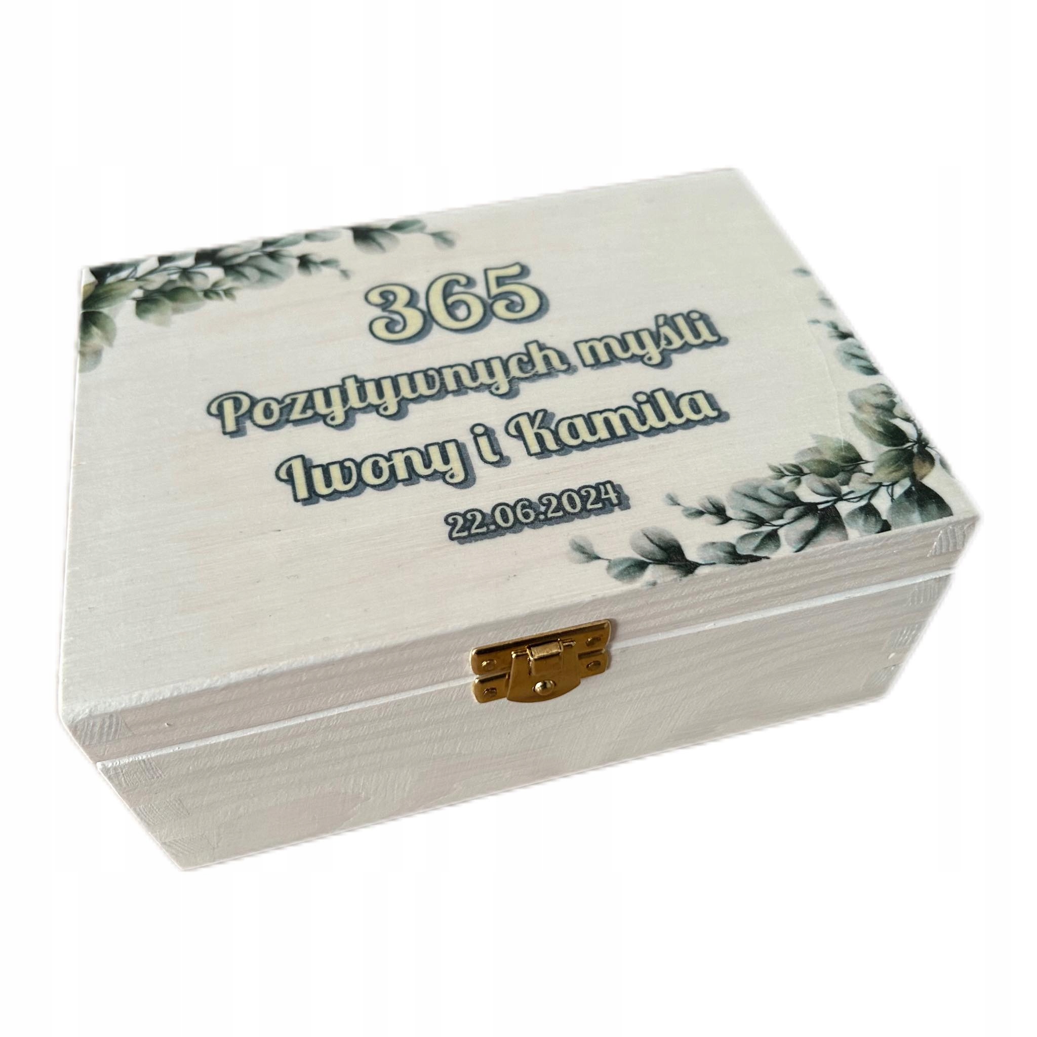 365 pozitivních myšlenek Swr dřevěná krabička, svatba svatební hostina dárek