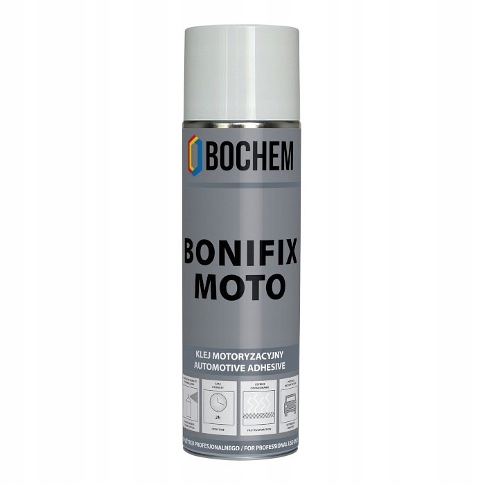 Klej Bonifix Moto Do Podsufitki Samochodowej W Spray Bardzo Mocny 500ML