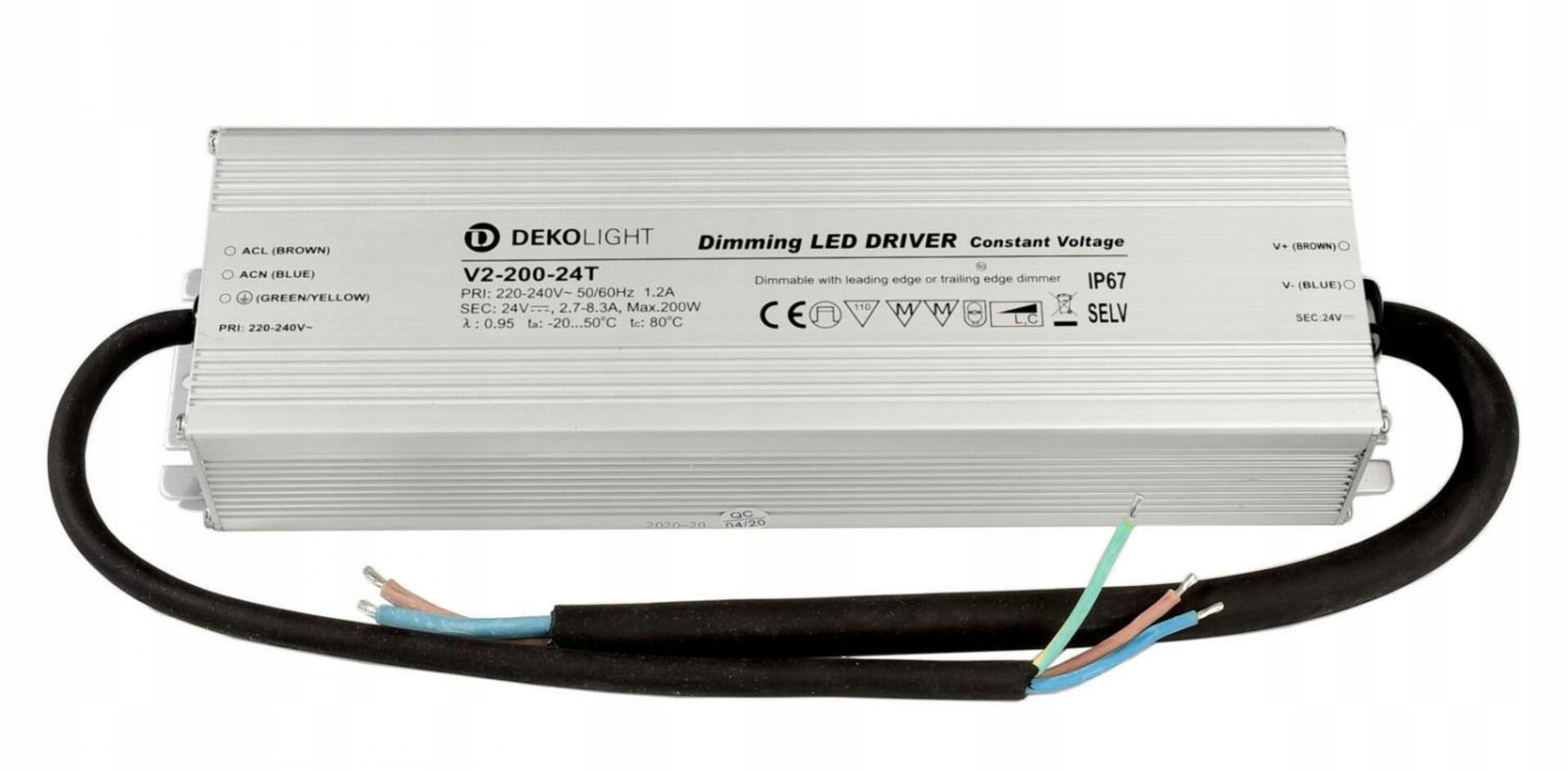 Light Impressions Deko-Light LED-napájanie Ip, DIM CV, 24V 66-200W konštantn