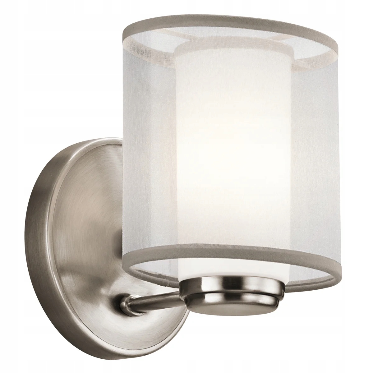 Nástenná lampa nástenná s jasným tienidlom, klasický pewter do obývačky Kichler