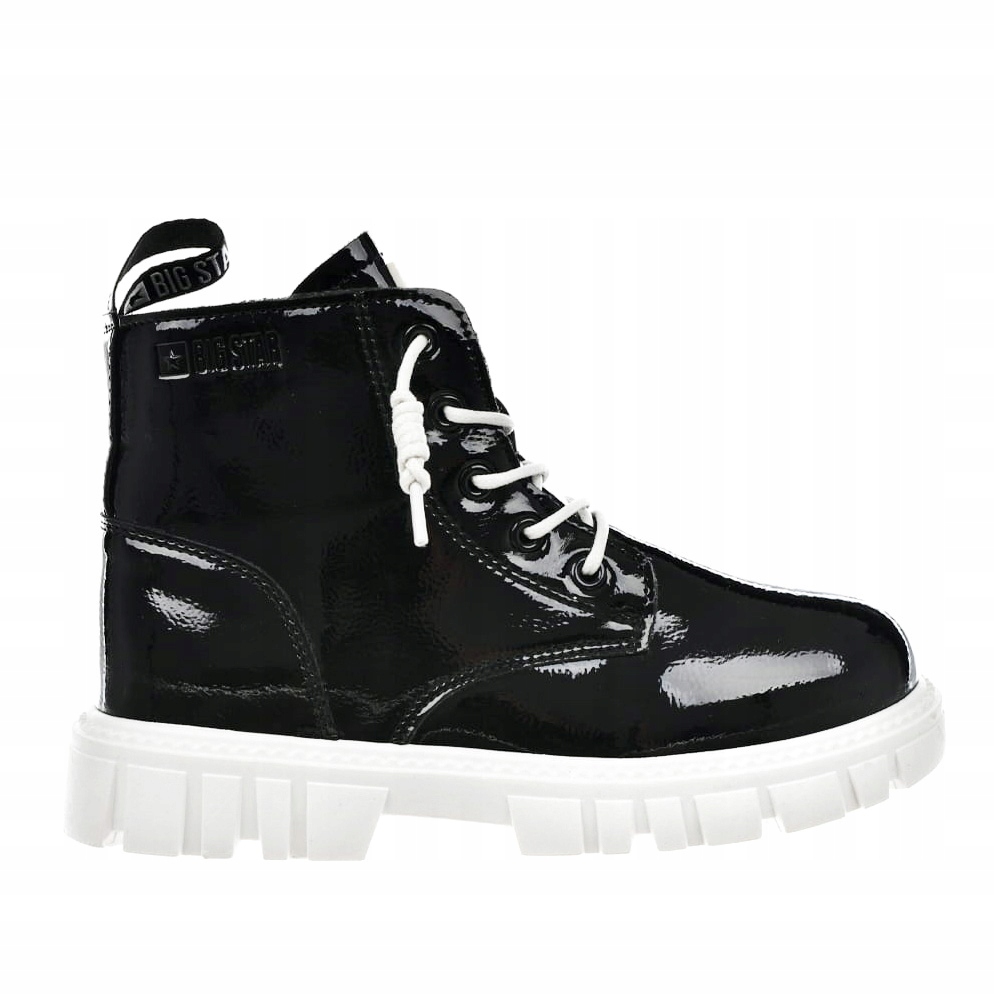 BUTY zimowe BOTKI dziecięce BIG STAR skórzane ocieplane MM374147 35 Bohater / Bajka brak