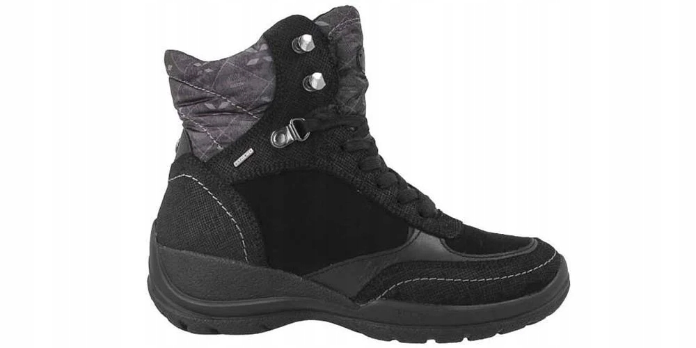 Geox Dámské kotníkové boty D Hellin B, kožené, voděodolné velikost 36 černé