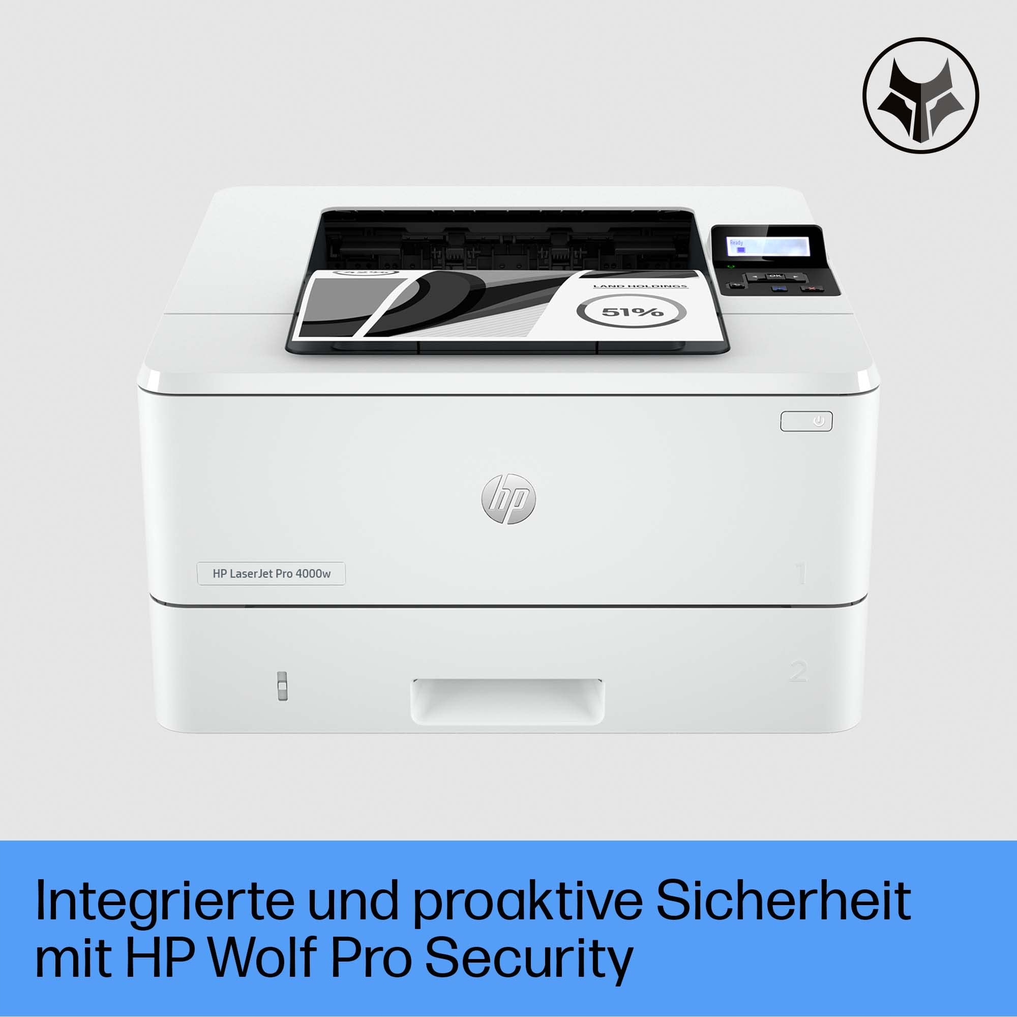 HP LaserJet Pro 4002dw drukarka laserowa automatyczne drukowanie dwustronne — miniatura 5
