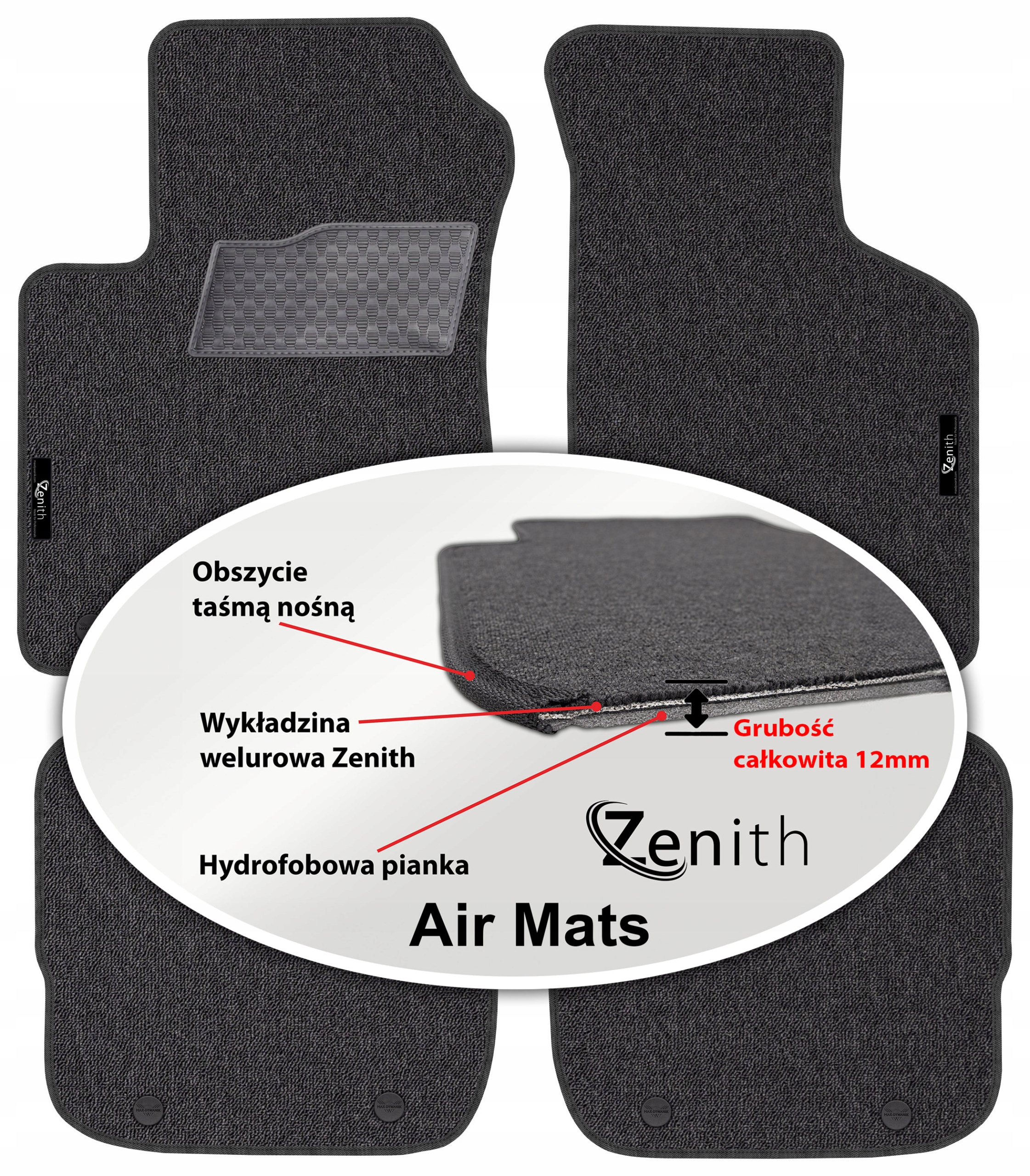 Audi A3 8L 1996-2003 Velúrové koberčeky do auta Zenith Air Mats
