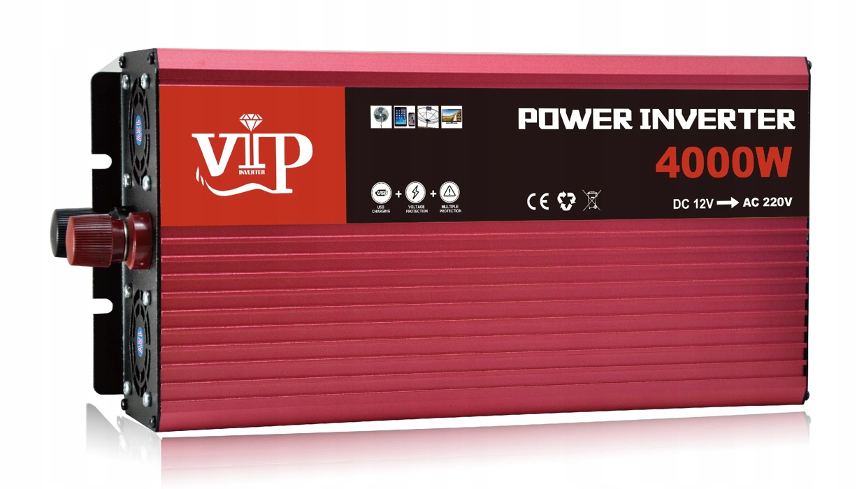 

Przetwornica samochodowa 12V 230V 4000W Ips Usb