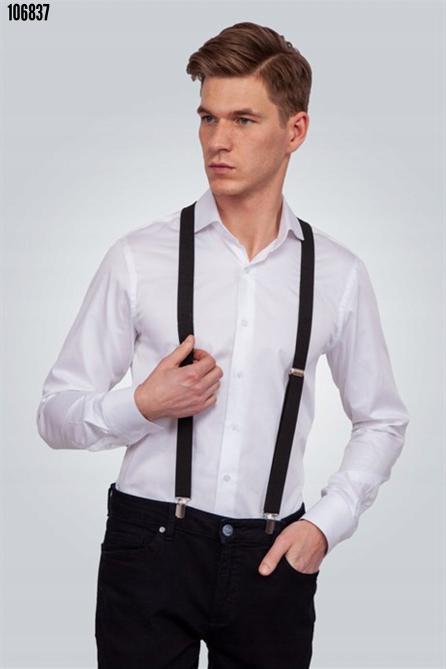 TUDORS - Tkane Czarny Szelki