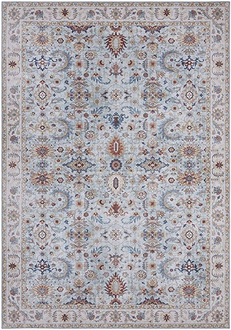 Orientálny koberec do obývačky 200 x 290 cm, viacfarebný, plochý, tkaný
