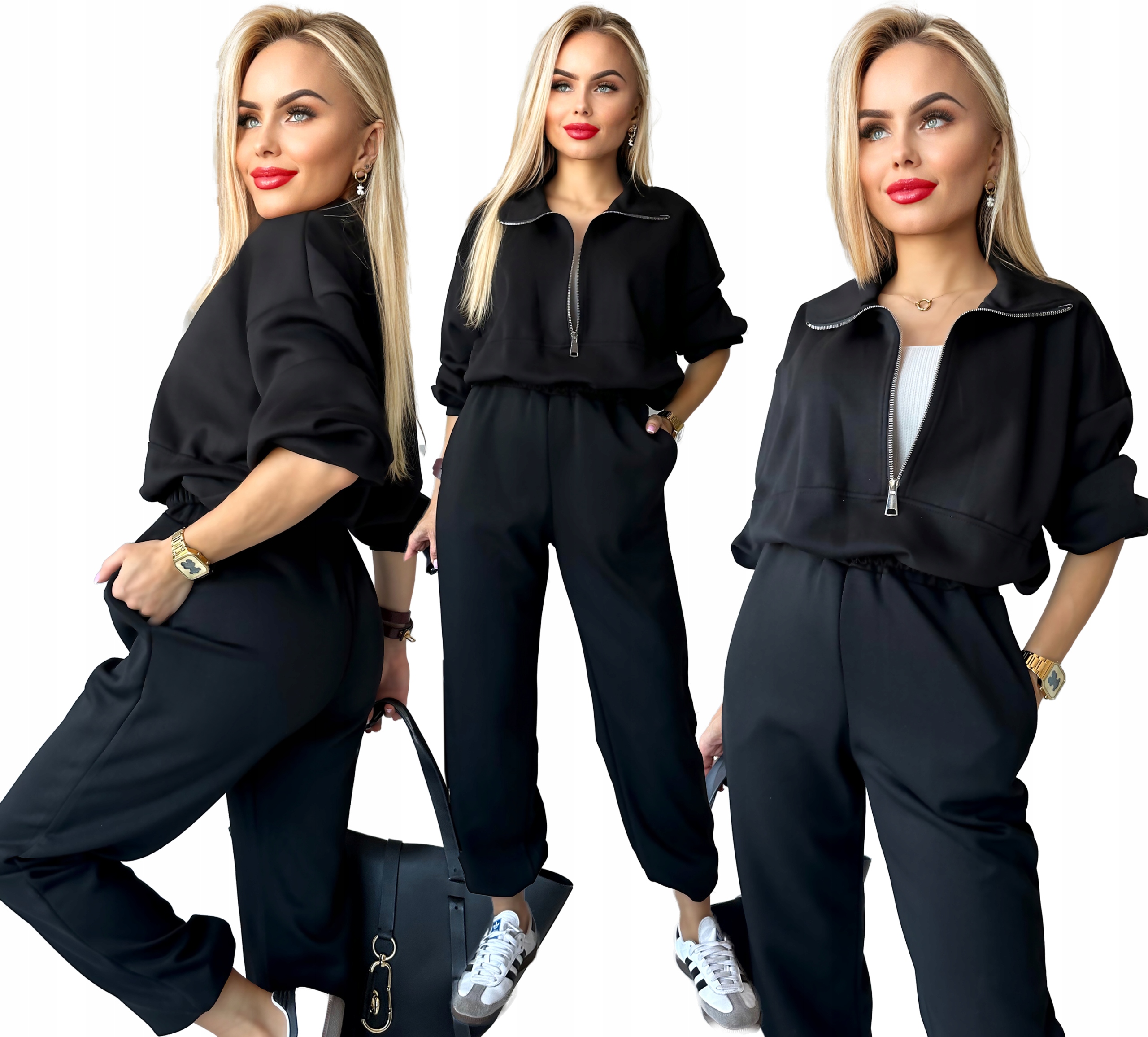 tepláková souprava Teplákovka dámská kalhoty mikina zip stojáček módní sportovní Scx