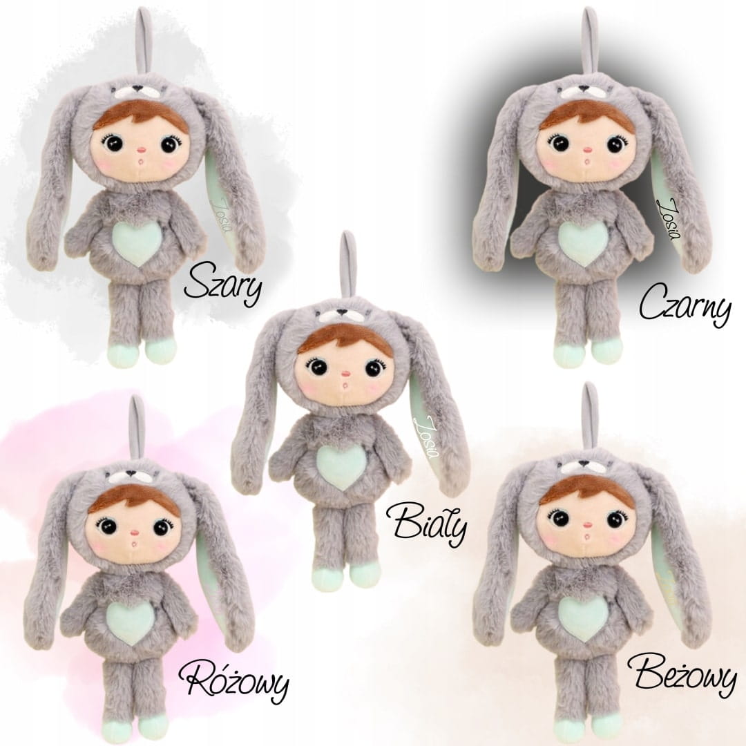 Metoo Królik Szaro-miętowy Mini 30 cm z Imieniem Prezent na Urodziny EAN (GTIN) 6954124922516