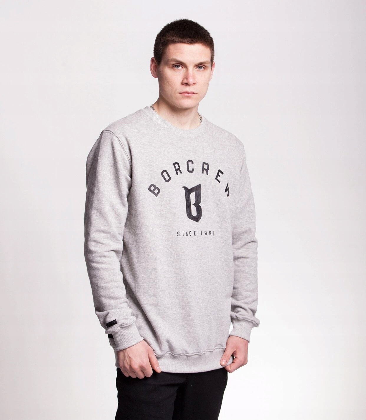 Mikina Bor Kancelář ochrany Rapu Classic B Mikina světle šedá M