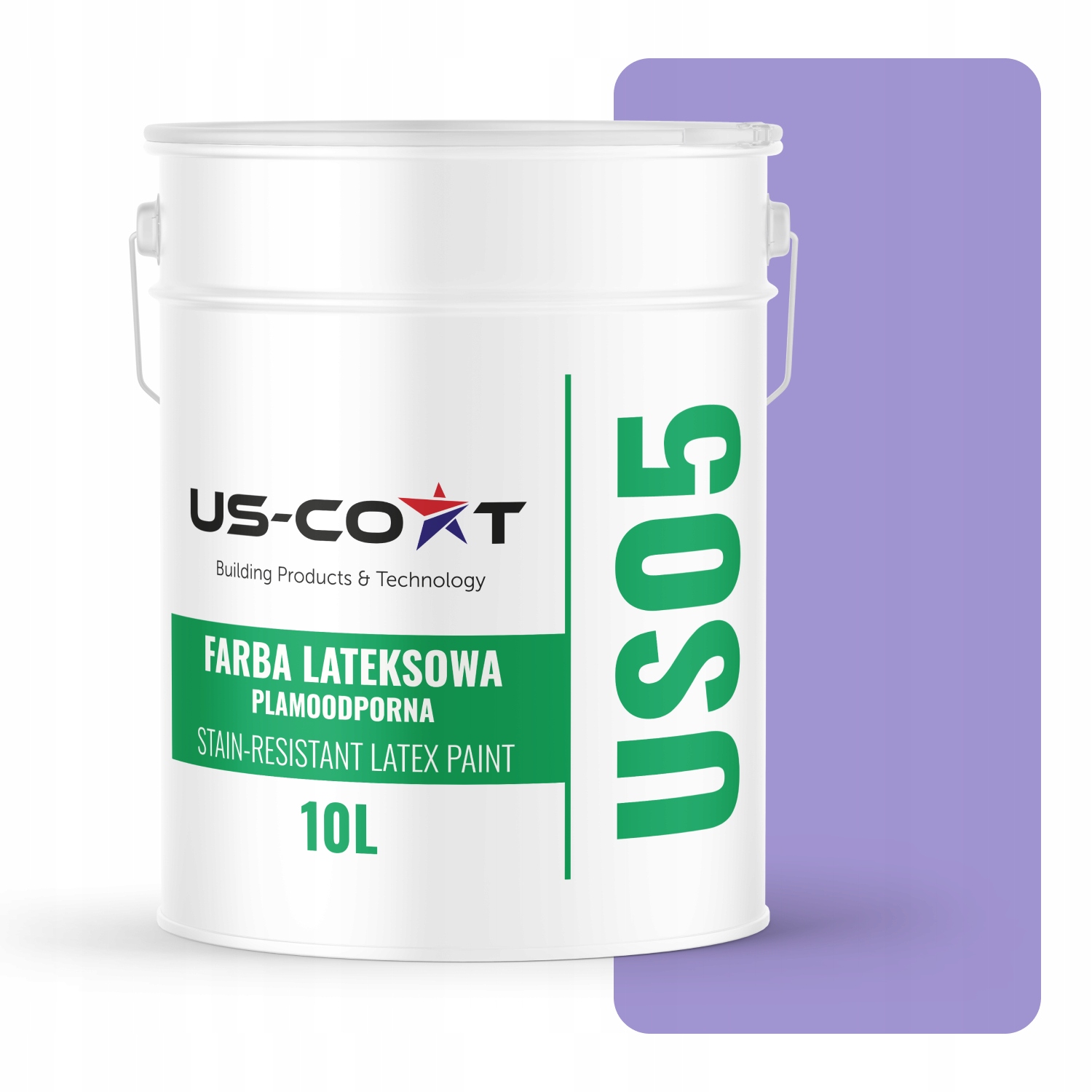 Latexová Farba Odolná Voči Škvrnám Fialová H2733 10L Matná Na Steny Stropov