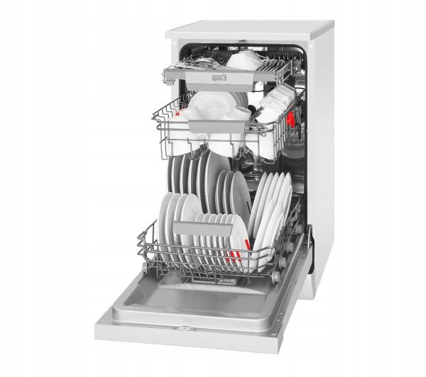 Zmywarka Amica DFM46C8EOiWD 10 kpl. Biała 45 cm Kolor dominujący biały