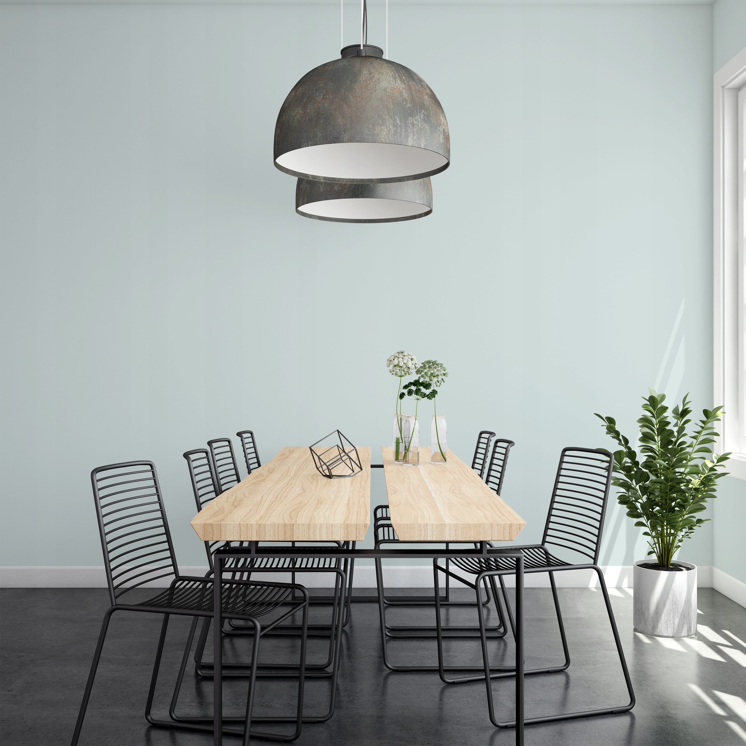 FARBA LATEKSOWA BIEL ZŁAMANA W TURKUSOWY KOLOR BIAŁY ODCIEŃ TURKUSOWY 2L Marka inna