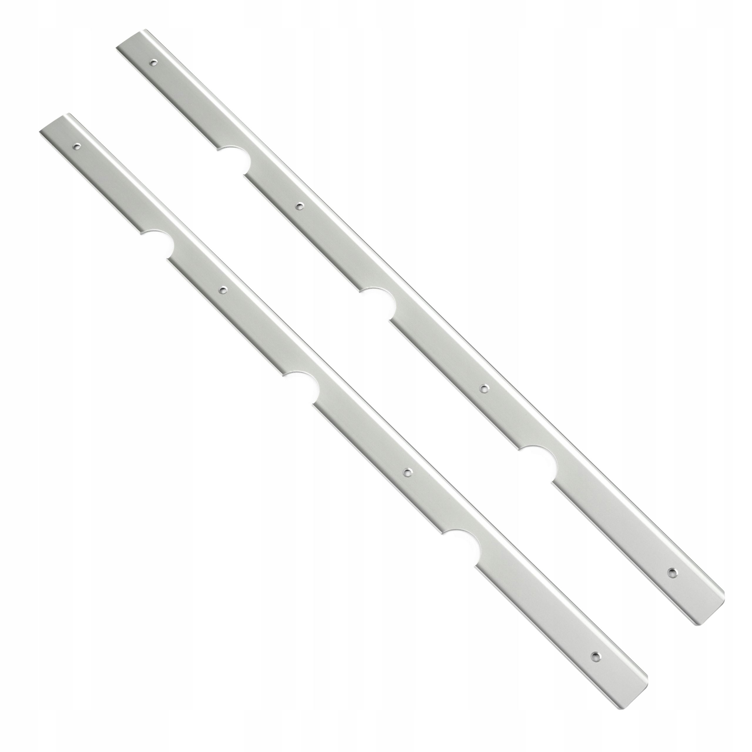 2 x Kuchyňská Lišta Na Desku Nábytková Úhlová K 28 Aluminium