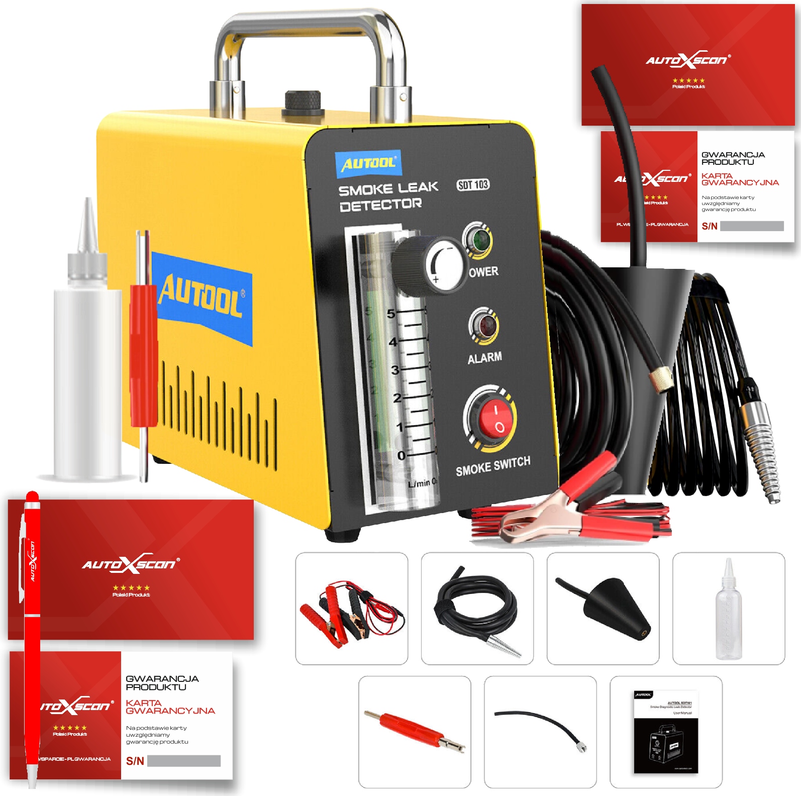 

Tester Szczelności Autool SDT103 zadymiarka