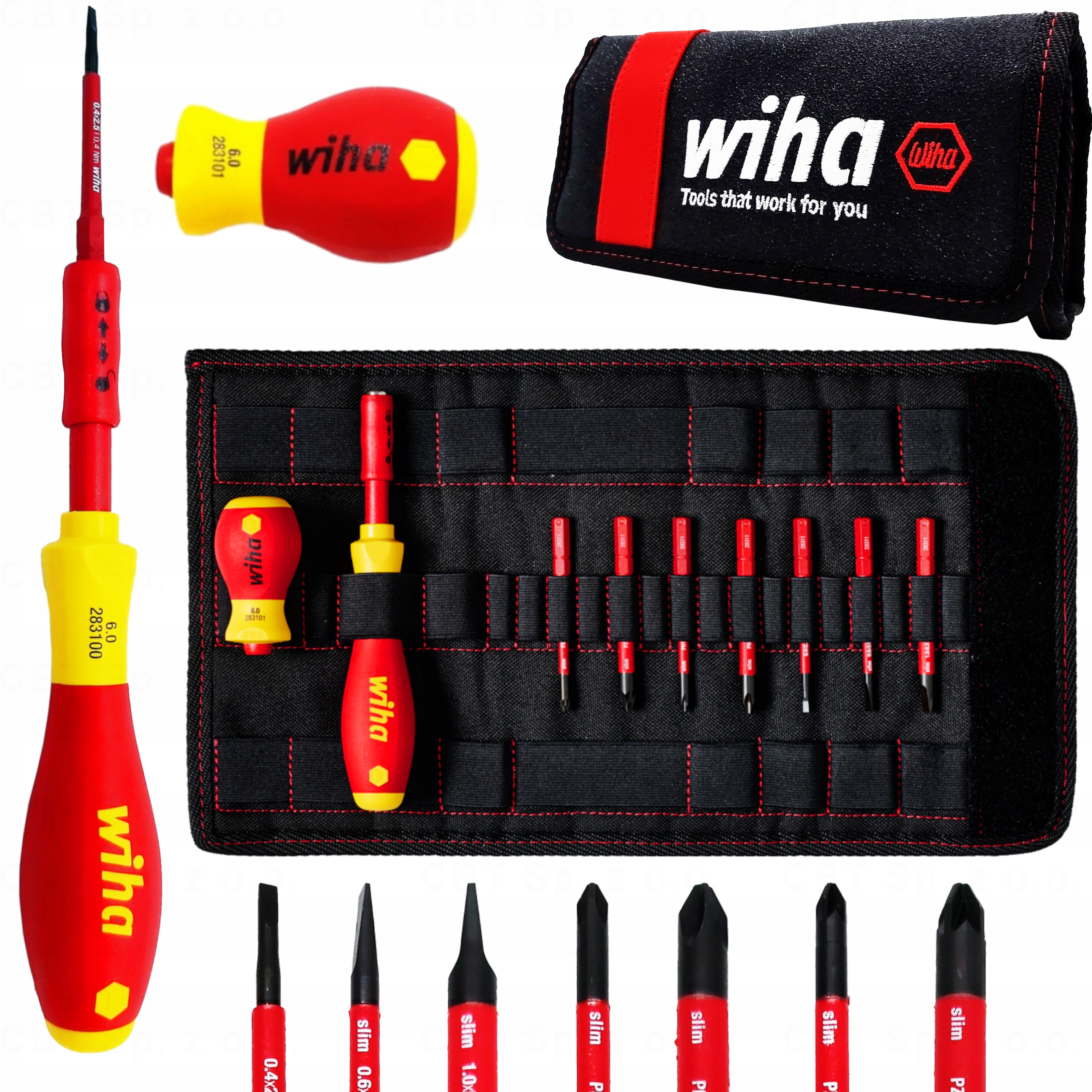 НАБОР ИЗОЛИРОВАННЫХ ОТВЕРТОК VDE SLIMVARIO WIHA 41232