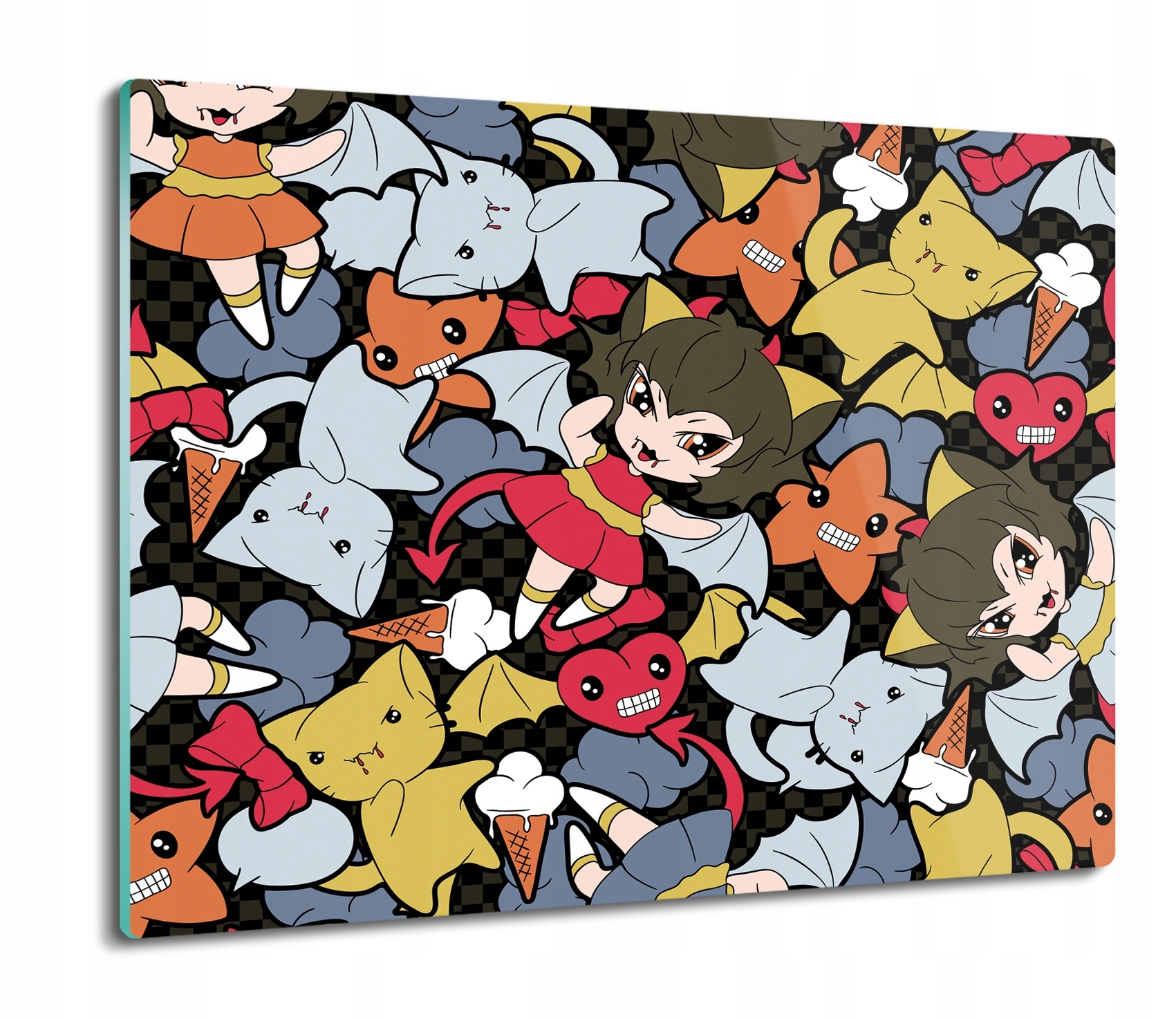 

Potwory kawaii 60x52 deska szklana do krojenia