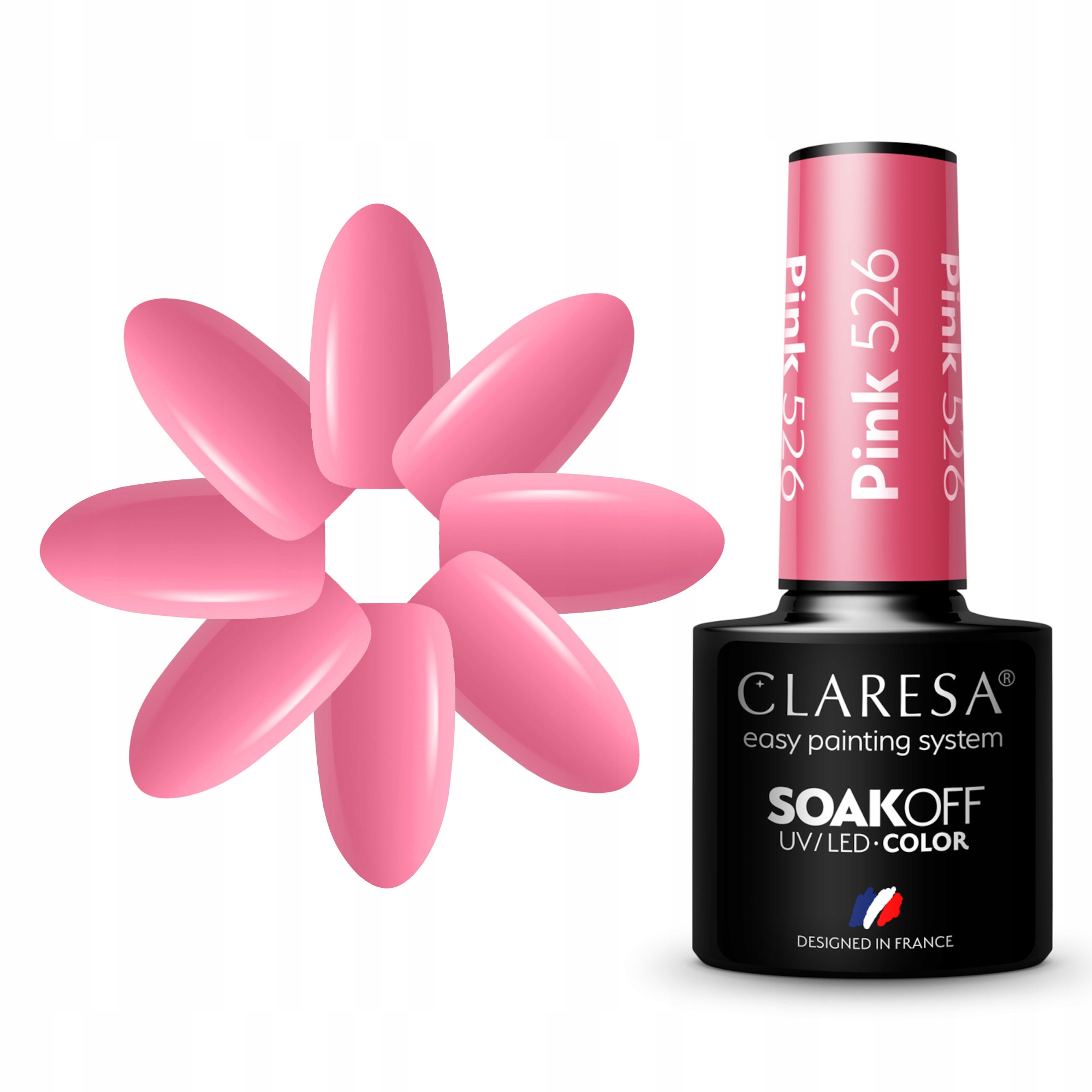 

Claresa Różowy Lakier Hybrydowy Pink 526 5ml