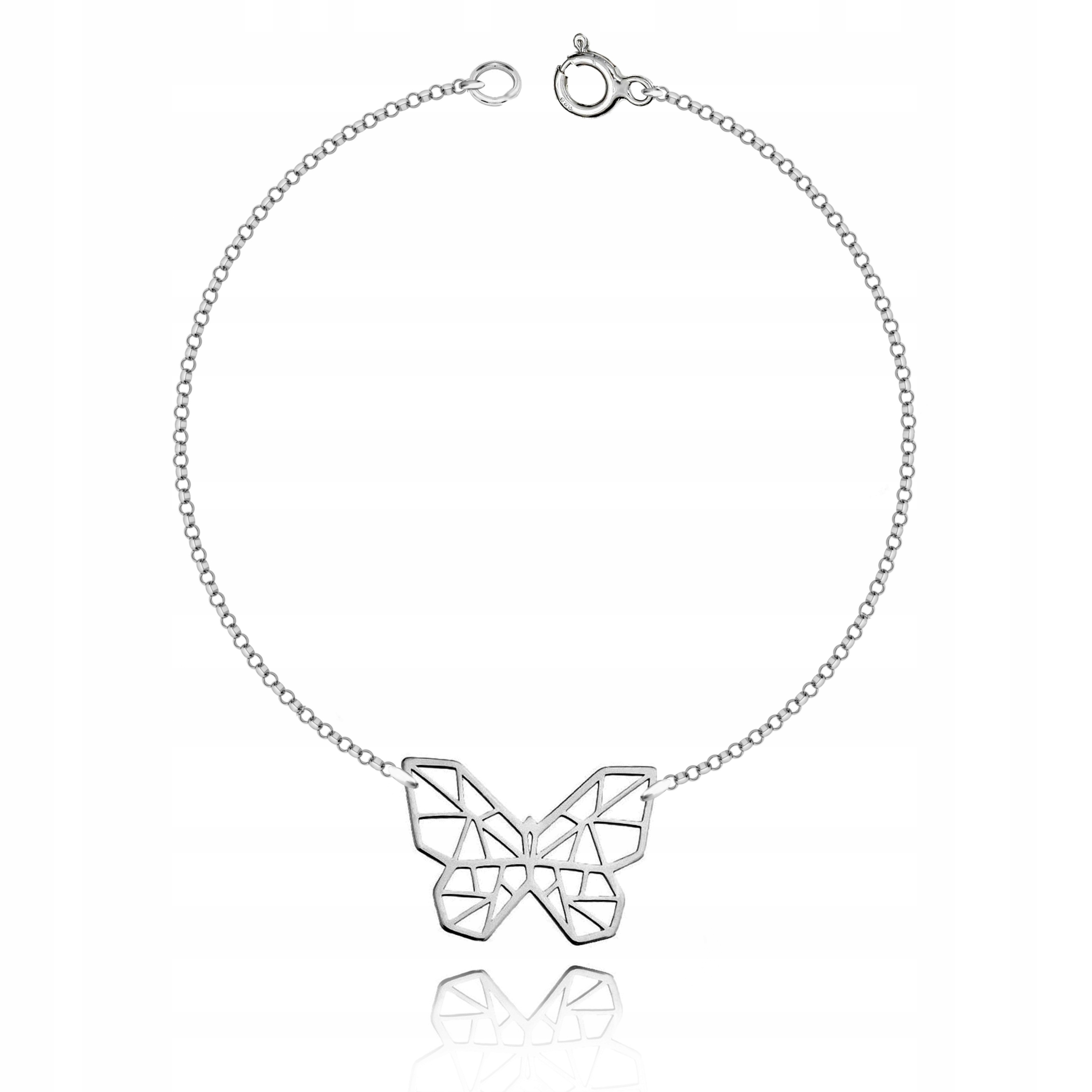 

Bransoletka Motylek Motyl Origami srebro 925