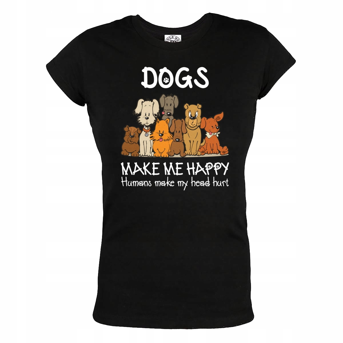 

Damska Koszulka Pies Psy Z Psem Dogs Make Me Happy