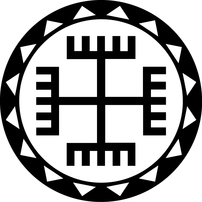 Naklejka na auto Symbol Słowiański Ręce Boga 20cm
