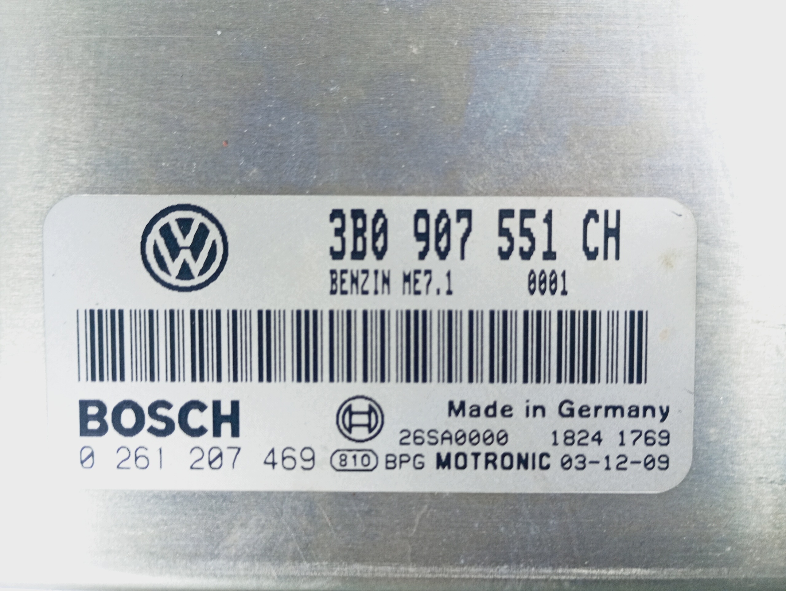 computer control unit of the engine OE 3B0907551CH VW PASSAT B5 lift 00-05