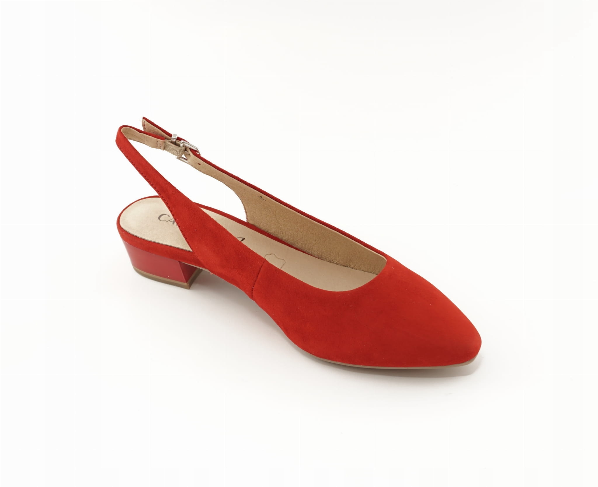 SANDAŁY CAPRICE 9-29403 24 524 RED SUEDU R36 Długość wkładki 23.5 cm