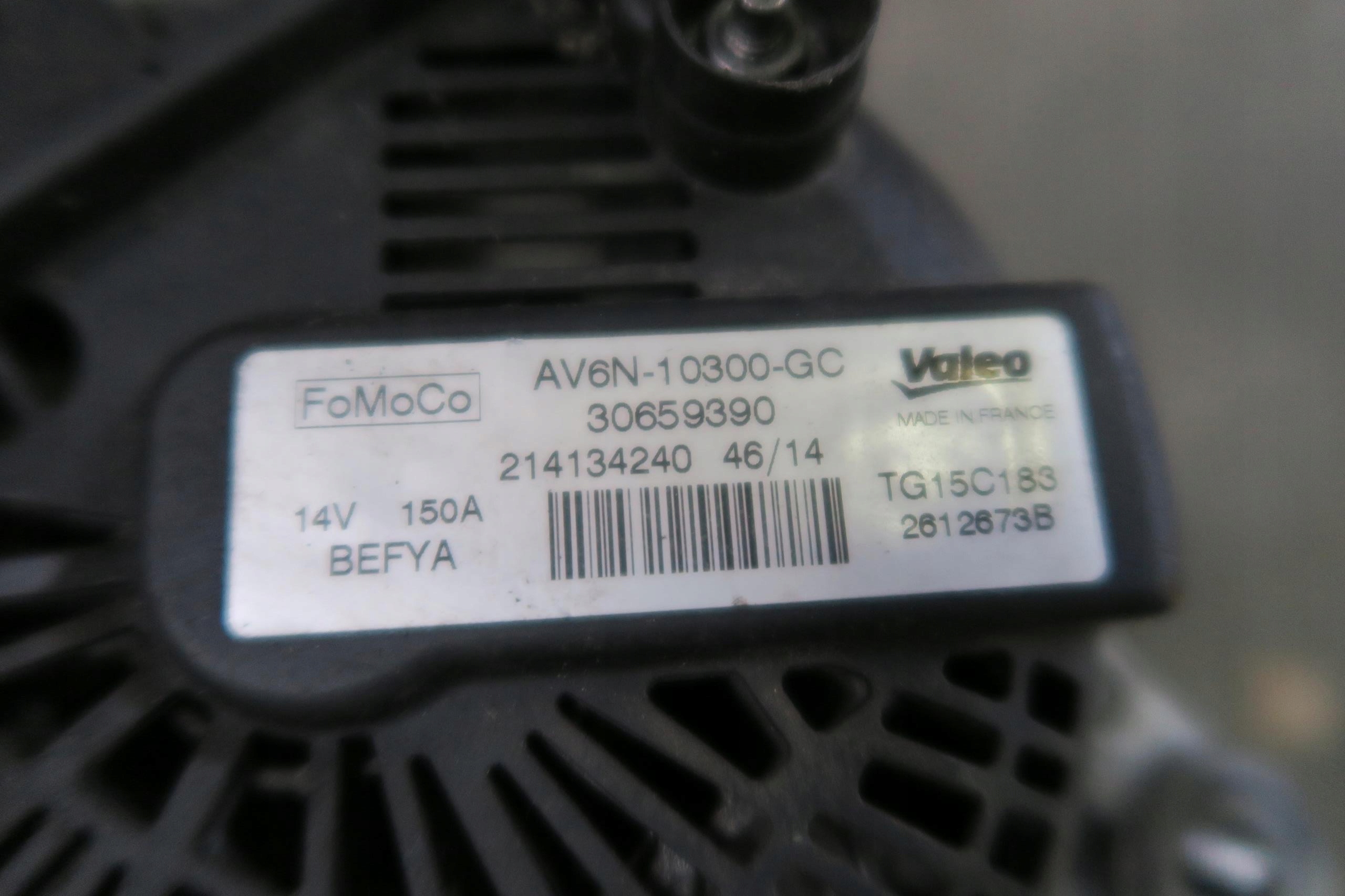 FORD FOCUS MK3 ALTERNATOR AV6N-10300-GC ORYGINAŁ ! Numer katalogowy części Av6n-10300-GC