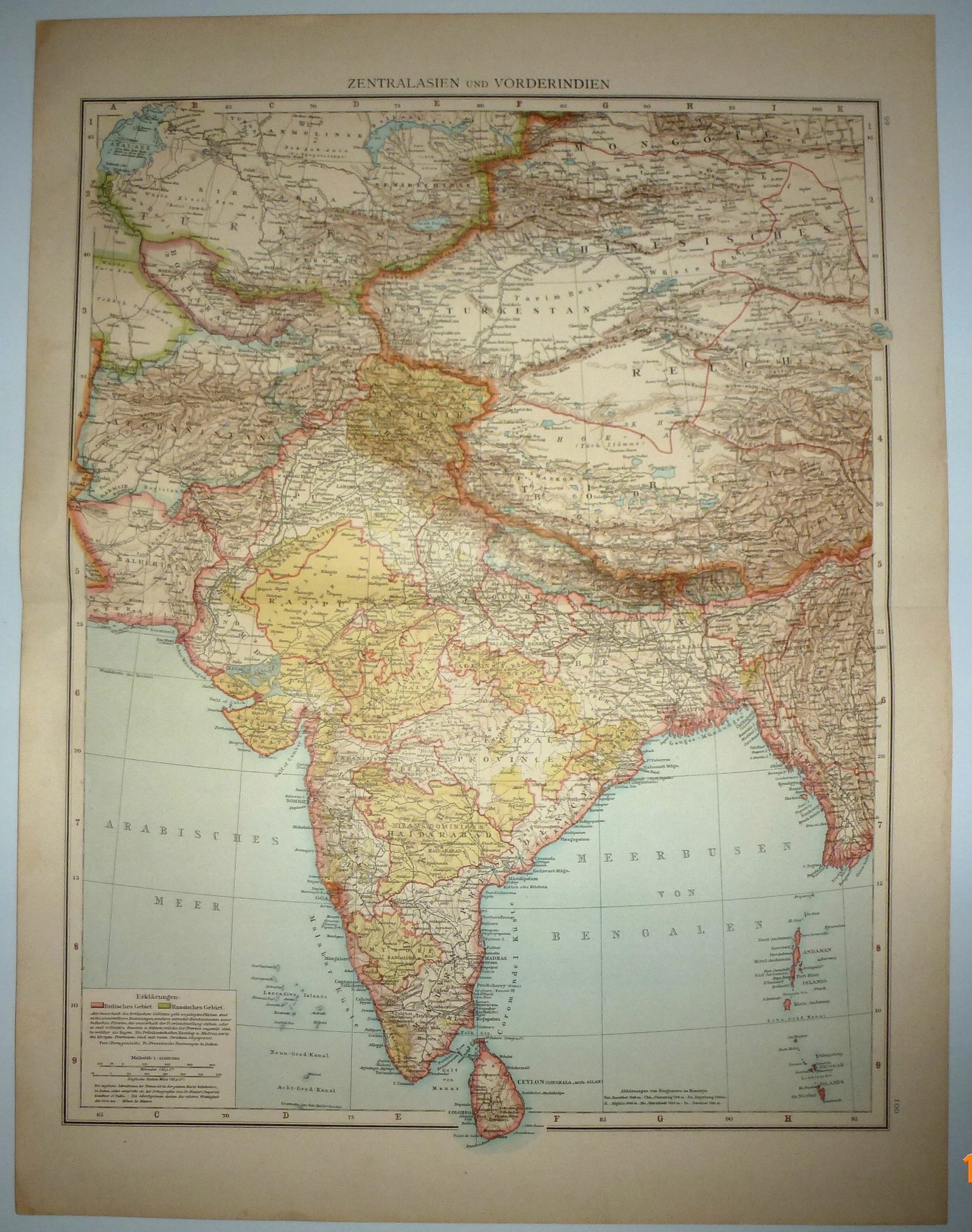 INDIE NEPAL TYBET AFGANISTAN Leipzig 1893