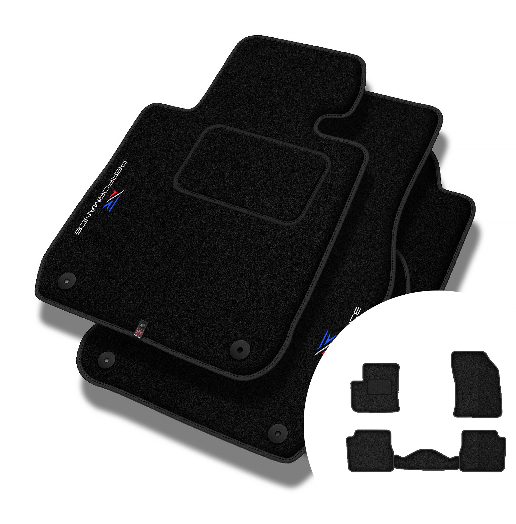 Velurové koberce Performance pro Peugeot e-2008 od roku 2020
