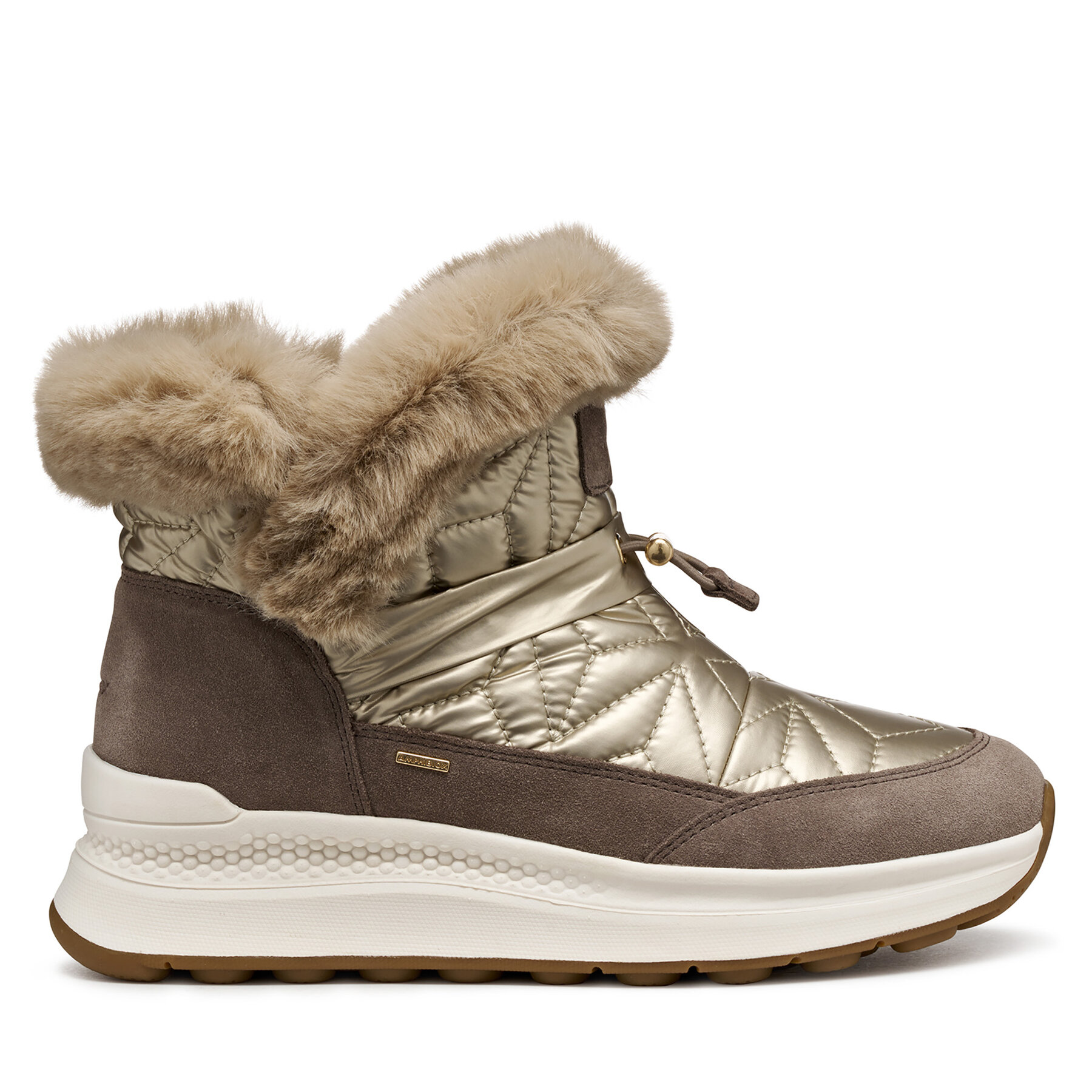 Geox Hnědá dámská kotníková obuv Geox Spherica Actif X2