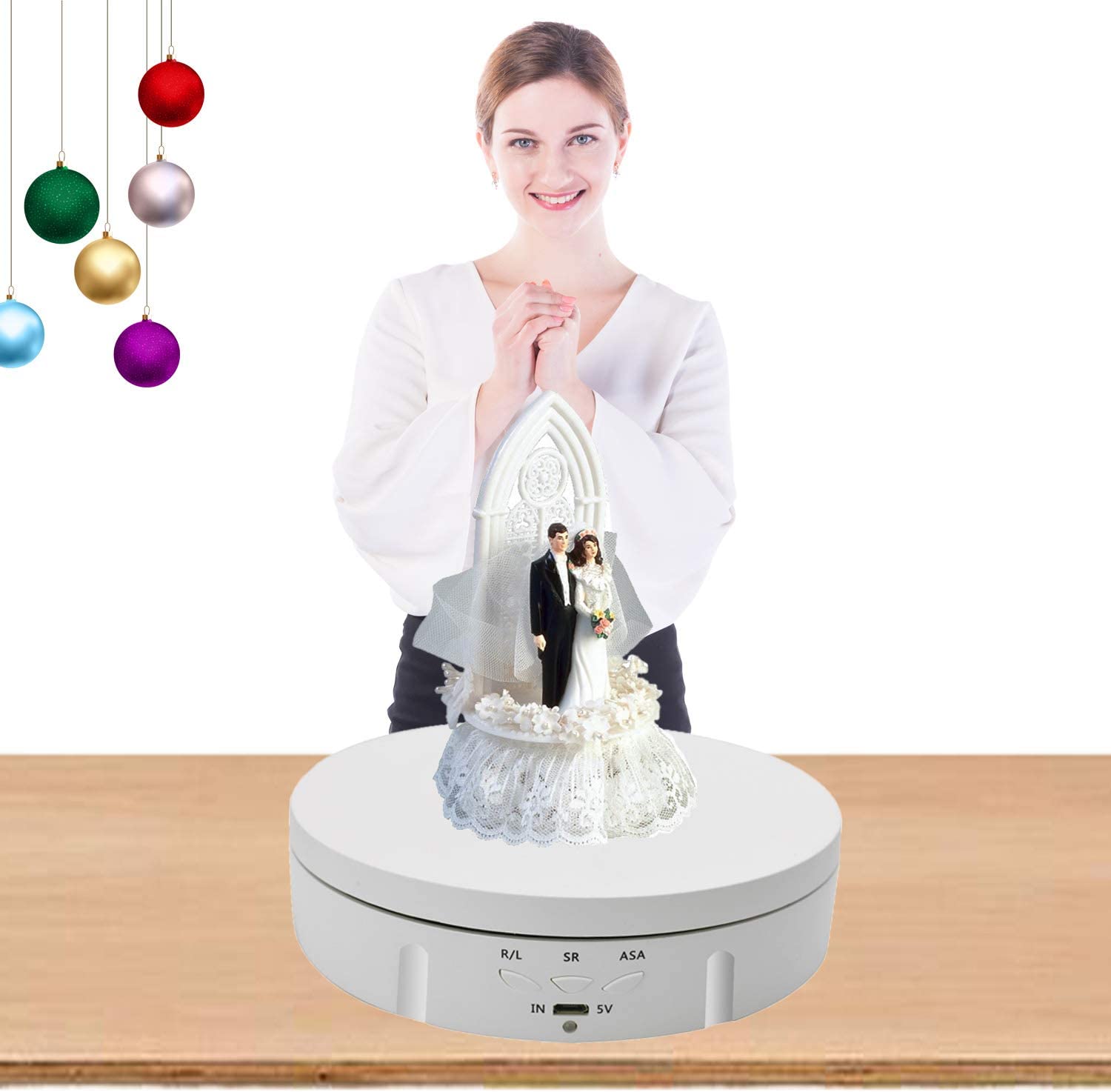 STÓŁ PODSTAWKA OBROTOWA ELEKTRYCZNY USB 360° 138mm Model STÓŁ OBROTOWY 360°