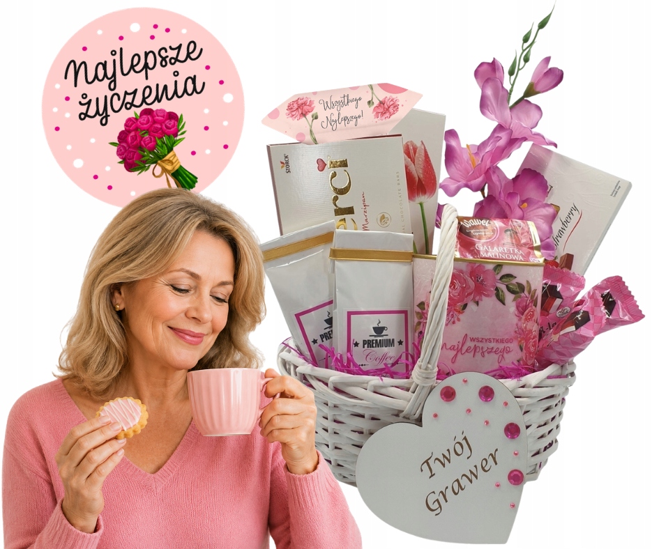 XXL dárková sada k narozeninám pro maminku babičku čaj Merci Dárek