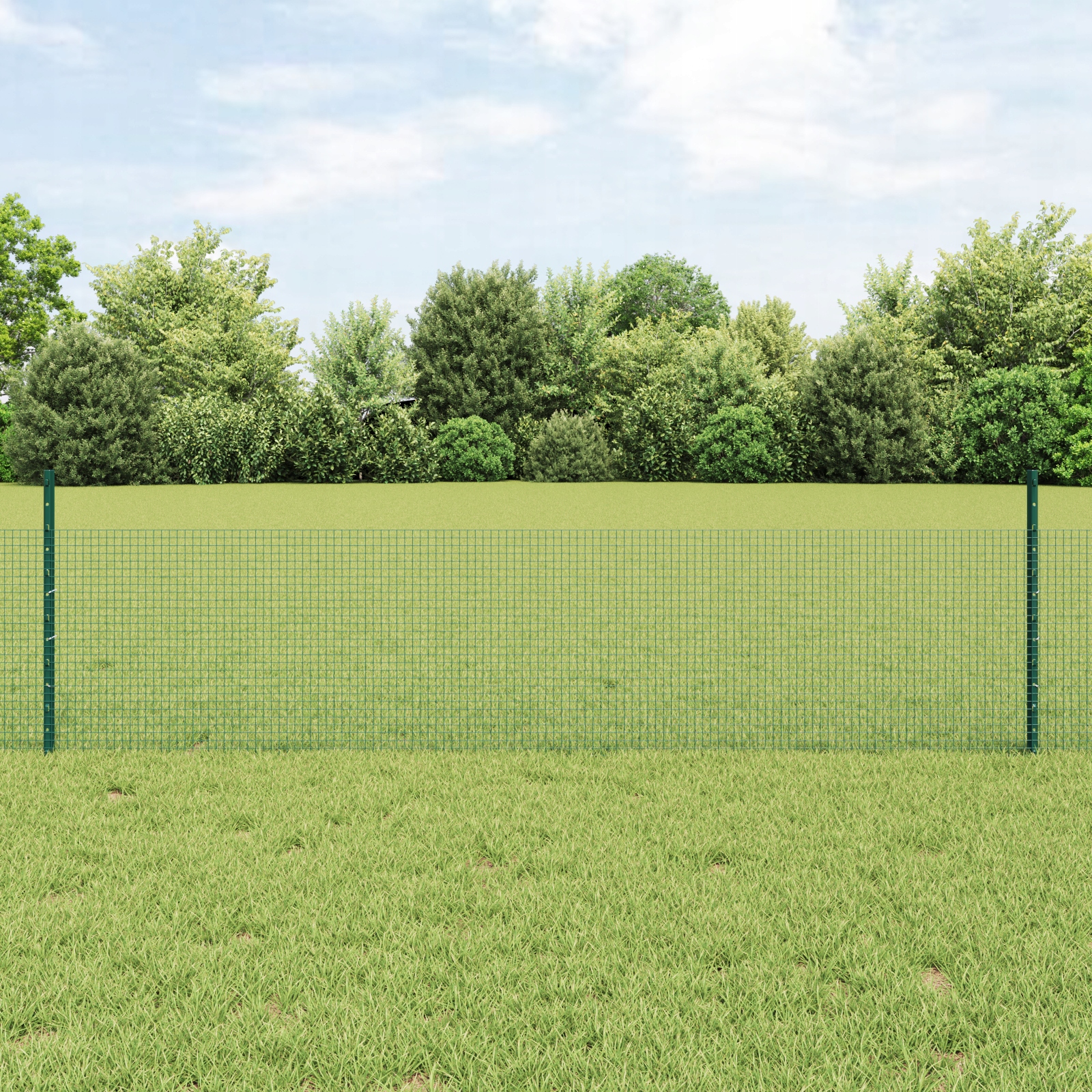 Sada pletiva pro kuřata Sada 2 Zelená Kov Plot 10 x 0,5 m Green 3336433