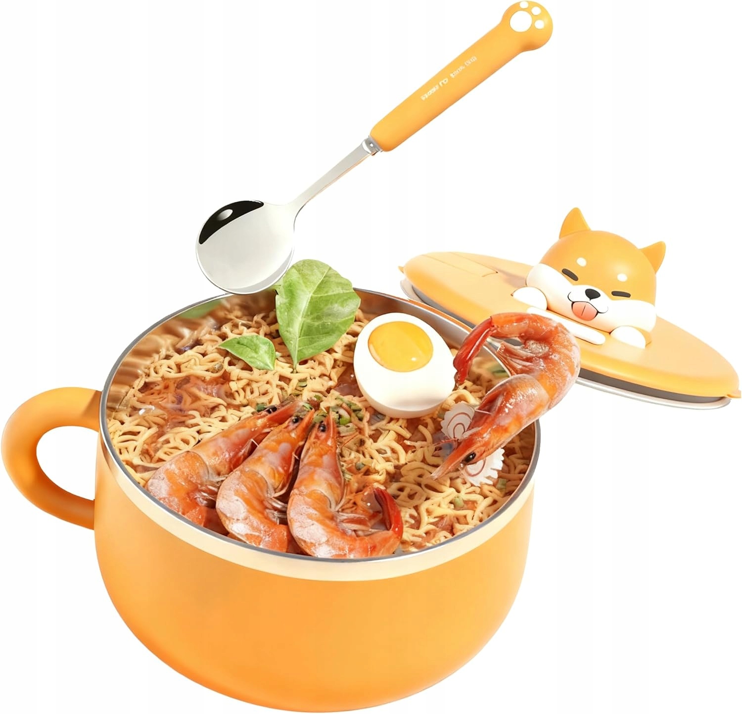 Miska Ramen 1200 ML Z Nerezové Oceli 304 S Víkem