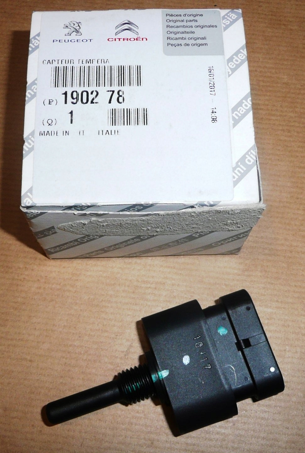 Snímač vody palivového filtru Citroen Oe 190278