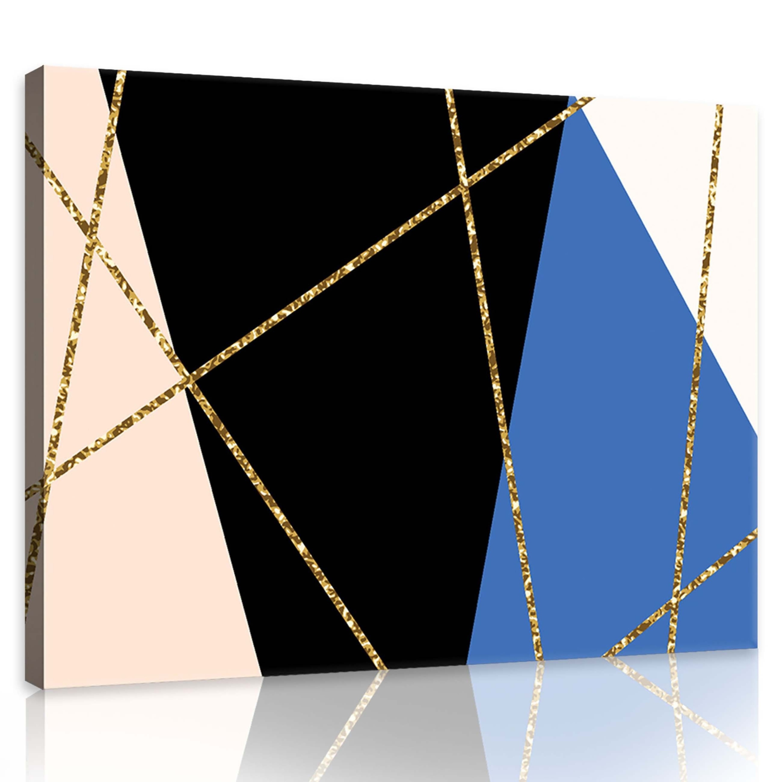 Obraz 100x75 Geometrický vzor abstrakce moderní minimalismus zlaté linie