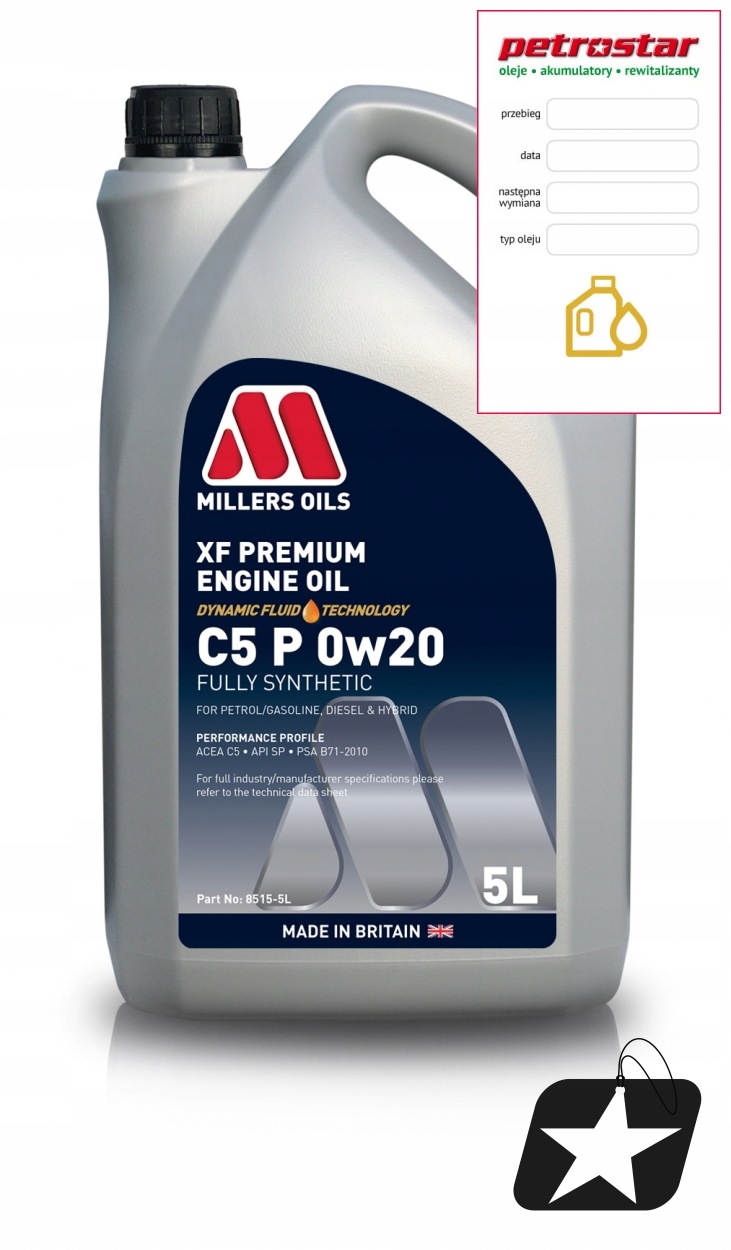 Millers Xf Premium C5 P 0W20 5L