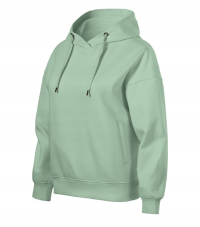 Mikina s kapucí hoodie terry bavlna Moon 421 sage XL