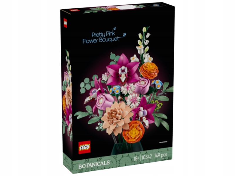 Lego 10342 Botanicals sada kytice růžových květů 18+ 749ks