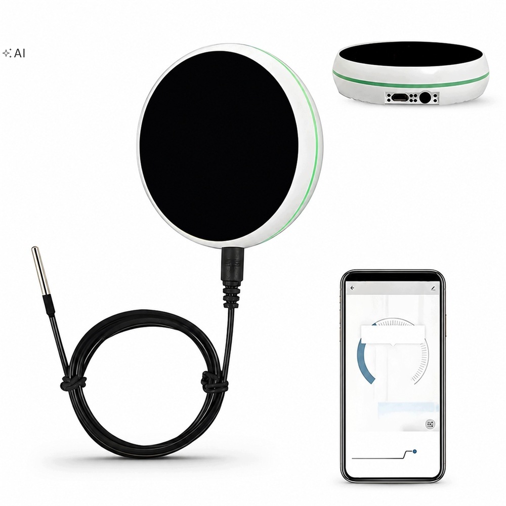 Inteligentní senzor teploty, hermetická sonda 1 m Alarm WiFi obrazovka