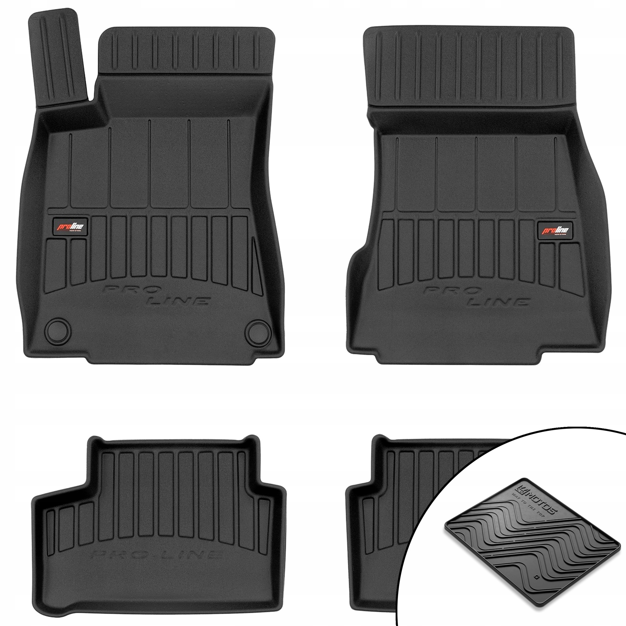 3D gumové rohože Mercedes-Benz Cla C118 od roku 2019 rohož zdarma