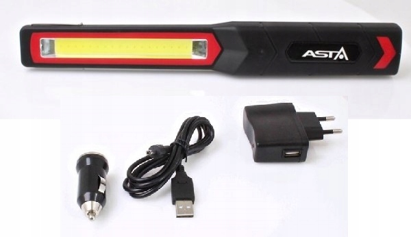 LAMPA LATARKA BEZPRZEWODOWA 3W COB LED 12V ASTA