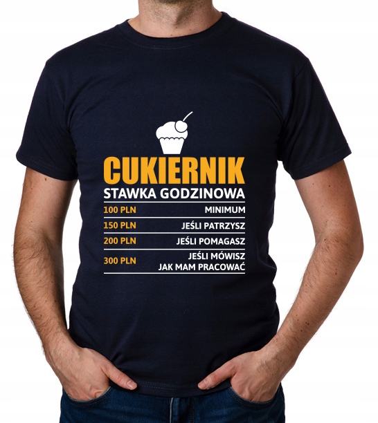 

koszulka Cukiernik stawka godzinowa ciastkarz