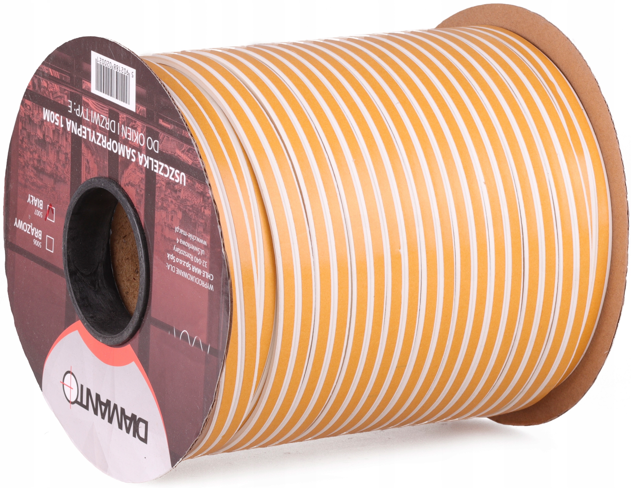 

Uszczelka Okienna Okien Drzwi 9x4 mm Biała E 150m