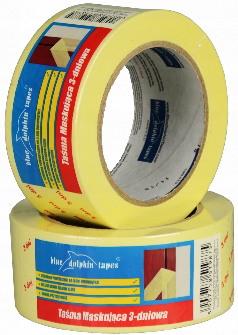

Taśma malarska 30mm x 32m 3 dniowa Blue Dolphin